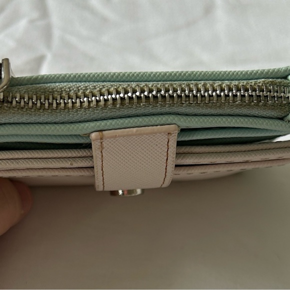 Steve Madden Pastel Green Card Holder Wallet - Picture 5 of 8